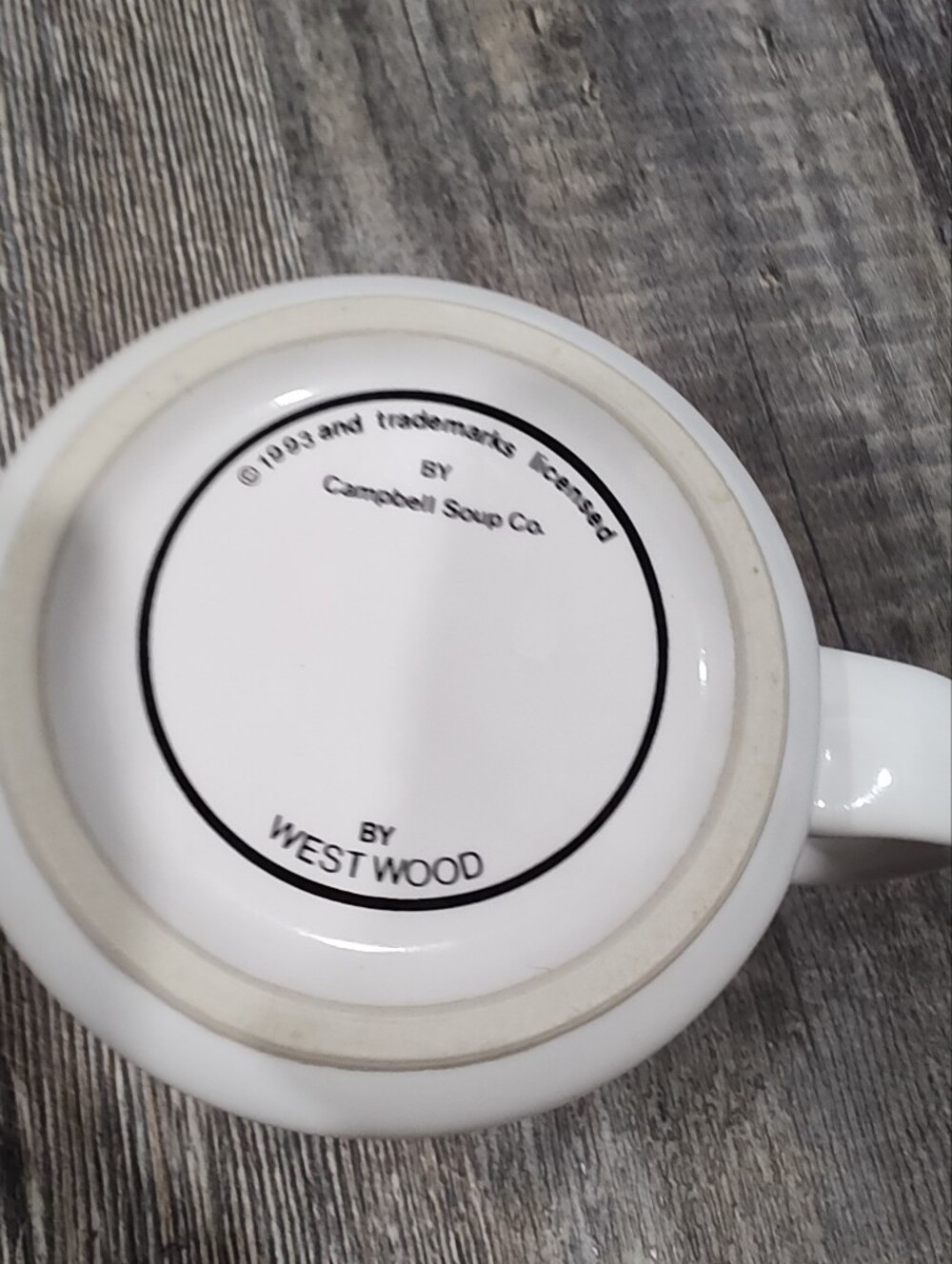 1993 Campbell's Soup Mug Cup - Campbell's Kids In The Garden, M'm! M'm! Good! - Picture 5 of 8